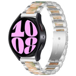 สายรัดนาฬิกาโลหะเรซิ่นสามเม็ด สำหรับ Samsung Galaxy Watch 6 / 6 Classic