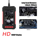 P40 3.9mm HD สีแดง กันน้ำ กล้องส่องทางไกลอุตสาหกรรมแบบพกพาหน้าจอแนวตั้งแบบบูรณาการแบบถือด้วยมือ ความยาว 2m, 5m, 10m