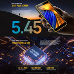 Ulefone Armor X12 Pro, โทรศัพท์กันกระแทก IP68/IP69K, หน้าจอ 5.45 นิ้ว Android 15 MediaTek Helio G36 Octa Core, เครือข่าย: 4G, NFC, 4GB+64GB