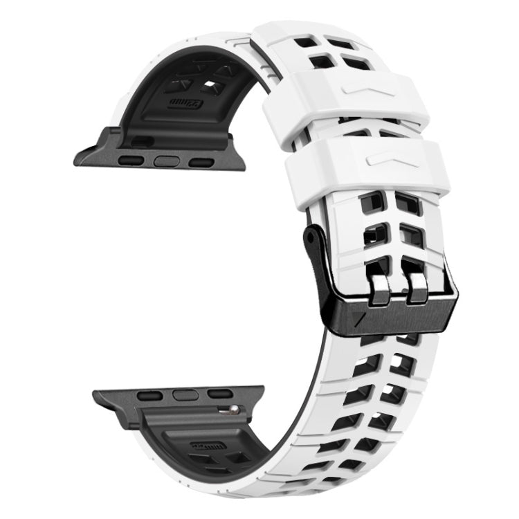 สายรัดนาฬิกาซิลิโคนทวิลแบบหัวเข็มขัดสองแถว สำหรับ Apple Watch Series 2 38mm