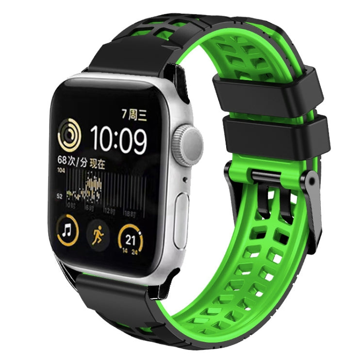 สายรัดนาฬิกาซิลิโคนทวิลแบบหัวเข็มขัดสองแถว สำหรับ Apple Watch Series 2 38mm