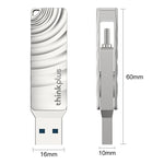 แฟลชไดรฟ์ Lenovo Thinkplus MU232 USB 3.2 + USB-C / Type-C หัวคู่ ความจุ 64GB, 128GB, 256GB