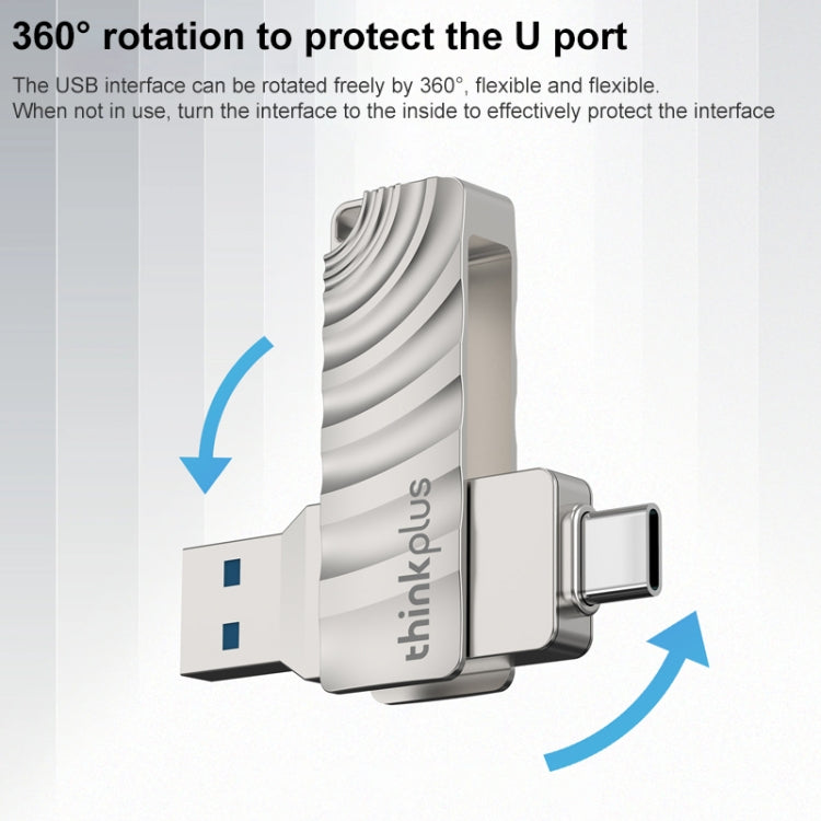 แฟลชไดรฟ์ Lenovo Thinkplus MU232 USB 3.2 + USB-C / Type-C หัวคู่ ความจุ 64GB, 128GB, 256GB