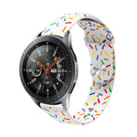 สายรัดนาฬิกาซิลิโคนจุดสายรุ้งสำหรับกีฬา สำหรับ Samsung Galaxy Watch 6 / 6 Classic