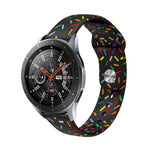 สายรัดนาฬิกาซิลิโคนจุดสายรุ้งสำหรับกีฬา สำหรับ Samsung Galaxy Watch 6 / 6 Classic