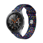 สายรัดนาฬิกาซิลิโคนจุดสายรุ้งสำหรับกีฬา สำหรับ Samsung Galaxy Watch 6 / 6 Classic