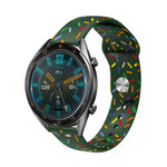 สายรัดนาฬิกาซิลิโคนจุดสายรุ้งสำหรับกีฬา สำหรับ Samsung Galaxy Watch 6 / 6 Classic