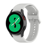 สายรัดนาฬิกาซิลิโคนหัวเข็มขัดสีเรียบ สำหรับ Samsung Galaxy Watch 6 / 6 Classic ขนาด L, ขนาด S