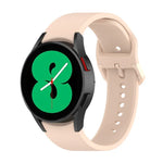 สายรัดนาฬิกาซิลิโคนหัวเข็มขัดสีเรียบ สำหรับ Samsung Galaxy Watch 6 / 6 Classic ขนาด L, ขนาด S
