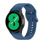 สายรัดนาฬิกาซิลิโคนหัวเข็มขัดสีเรียบ สำหรับ Samsung Galaxy Watch 6 / 6 Classic ขนาด L, ขนาด S