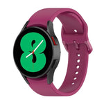 สายรัดนาฬิกาซิลิโคนหัวเข็มขัดสีเรียบ สำหรับ Samsung Galaxy Watch 6 / 6 Classic ขนาด L, ขนาด S