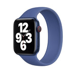 สายรัดข้อมือซิลิโคนยืดหยุ่นสีพื้นสำหรับ Apple Watch Series 5 & 4 40 มม. / 3 & 2 & 1 38 มม., ขนาด:S 130 มม., S 130 มม., M 143 มม., L 156 มม.