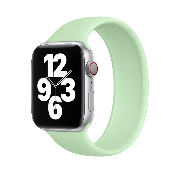 สายรัดข้อมือซิลิโคนยืดหยุ่นสีพื้นสำหรับ Apple Watch Series 5 & 4 40 มม. / 3 & 2 & 1 38 มม., ขนาด:S 130 มม., S 130 มม., M 143 มม., L 156 มม.