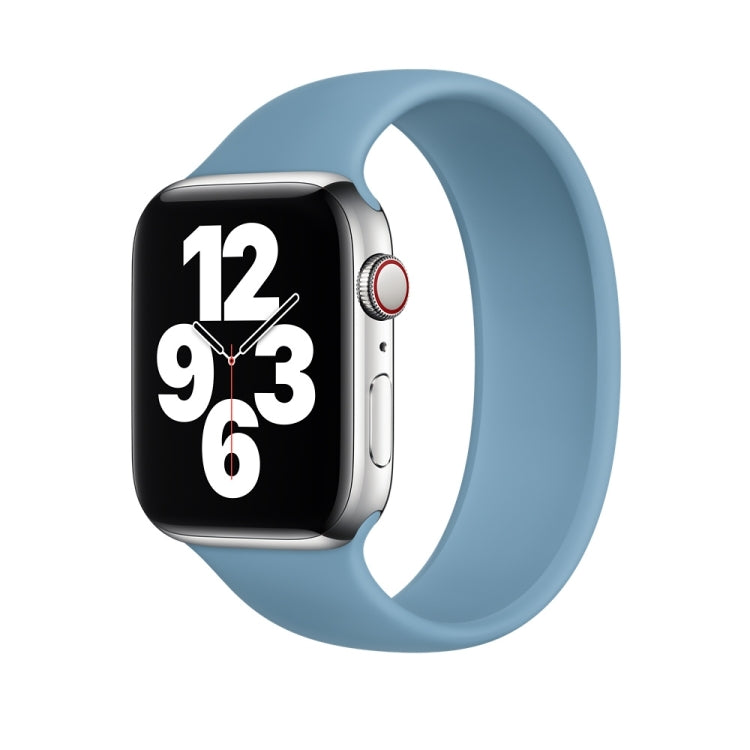 สายรัดข้อมือซิลิโคนยืดหยุ่นสีพื้นสำหรับ Apple Watch Series 5 & 4 40 มม. / 3 & 2 & 1 38 มม., ขนาด:S 130 มม., S 130 มม., M 143 มม., L 156 มม.