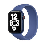 สายรัดนาฬิกาซิลิโคนยืดหยุ่นสีพื้น สำหรับ Apple Watch Series 8&7 ขนาด 41 มม. / SE 2&6&SE&5&4 ขนาด 40 มม. / 3&2&1 ขนาด 38 มม. ขนาด:L 156 มม.