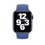 สายรัดนาฬิกาซิลิโคนยืดหยุ่นสีพื้น สำหรับ Apple Watch Series 8&7 ขนาด 41 มม. / SE 2&6&SE&5&4 ขนาด 40 มม. / 3&2&1 ขนาด 38 มม. ขนาด:L 156 มม.