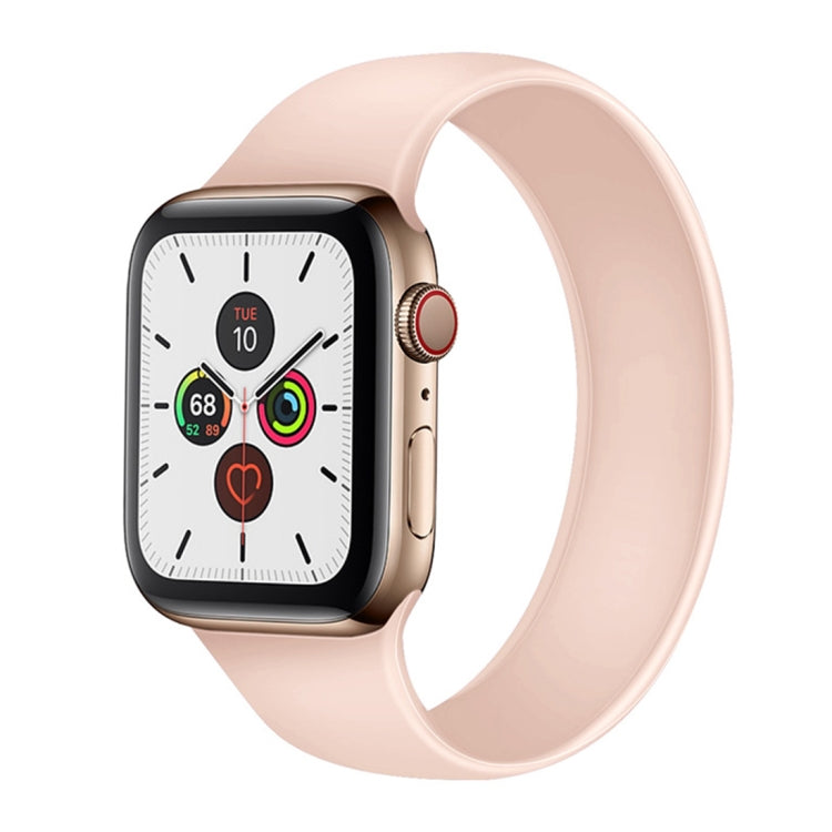 สายรัดข้อมือซิลิโคนยืดหยุ่นสีพื้นสำหรับ Apple Watch Series 5 & 4 40 มม. / 3 & 2 & 1 38 มม., ขนาด:S 130 มม., S 130 มม., M 143 มม., L 156 มม.