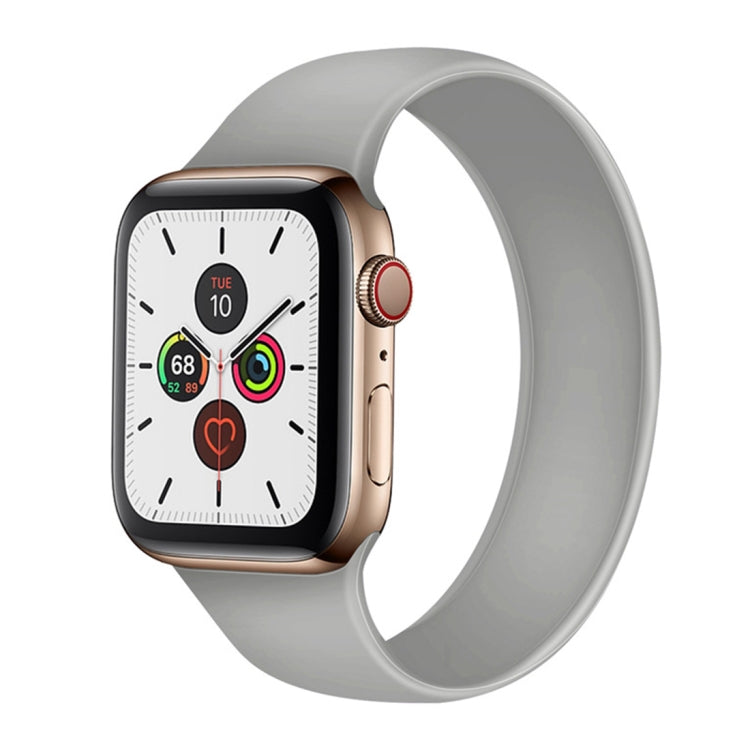 สายรัดข้อมือซิลิโคนยืดหยุ่นสีพื้นสำหรับ Apple Watch Series 5 & 4 40 มม. / 3 & 2 & 1 38 มม., ขนาด:S 130 มม., S 130 มม., M 143 มม., L 156 มม.