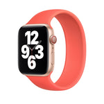 สายรัดนาฬิกาซิลิโคนยืดหยุ่นสีพื้น สำหรับ Apple Watch Series 8&7 ขนาด 41 มม. / SE 2&6&SE&5&4 ขนาด 40 มม. / 3&2&1 ขนาด 38 มม. ขนาด:L 156 มม.