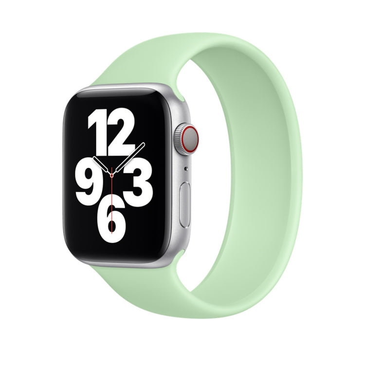 สายรัดนาฬิกาซิลิโคนยืดหยุ่นสีพื้น สำหรับ Apple Watch Series 8&7 ขนาด 41 มม. / SE 2&6&SE&5&4 ขนาด 40 มม. / 3&2&1 ขนาด 38 มม. ขนาด:L 156 มม.