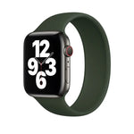 สายรัดข้อมือซิลิโคนยืดหยุ่นสีพื้นสำหรับ Apple Watch Series 5 & 4 44 มม. / 3 & 2 & 1 42 มม., ขนาด:S 130 มม., S 130 มม., ขนาด:M 143 มม., M 143 มม., ขนาด:L 156 มม., L 156 มม.