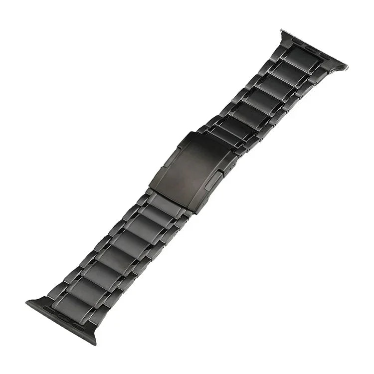 Five Beads Turtle Buckle Titanium Steel Watch Band, For Apple Watch Ultra 49mm, For Apple Watch SE 2023 44mm, For Apple Watch Ultra 2 49mm, For Apple Watch Series 9 45mm, For Apple Watch SE 2022 44mm, For Apple Watch Series 8 45mm, For Apple Watch SE 4...