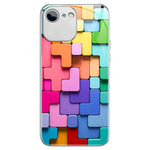 Colorful Toy Bricks Pattern Shockproof Glass Phone Case, For iPhone 6s / 6