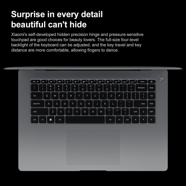 Xiaomi Book Pro 16 2022 แล็ปท็อป, หน้าจอสัมผัส 16 นิ้ว Windows 11 Home เวอร์ชันจีน, Intel เจนเนอเรชัน 12 Core i7-1260P RTX2050 การ์ดจอแยก, i7-1260P RTX2050