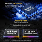 Ulefone Armor X13, โทรศัพท์กันกระแทก IP68/IP69K, หน้าจอ 6.52 นิ้ว Android 15 MediaTek Helio G36 Octa Core, เครือข่าย: 4G, NFC, OTG, 6GB+64GB
