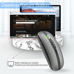 HXSJ M113 เมาส์ไร้สาย 2400DPI โหมดคู่ 2.4GHz + บลูทูธ 5.1