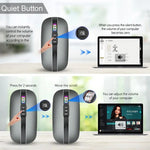 HXSJ M113 เมาส์ไร้สาย 2400DPI โหมดคู่ 2.4GHz + บลูทูธ 5.1