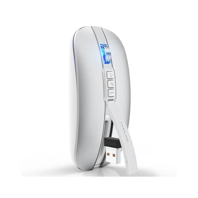 HXSJ M113 เมาส์ไร้สาย 2400DPI โหมดคู่ 2.4GHz + บลูทูธ 5.1