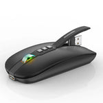 HXSJ M113 เมาส์ไร้สาย 2400DPI โหมดคู่ 2.4GHz + บลูทูธ 5.1