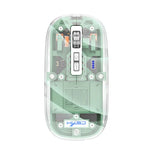 HXSJ T900 เมาส์เกมมิ่งไร้สายโปร่งใสแบบแม่เหล็กสามโหมด