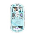 HXSJ T900 เมาส์เกมมิ่งไร้สายโปร่งใสแบบแม่เหล็กสามโหมด