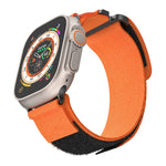 สายรัดนาฬิกาไนลอนสองส่วน AW สำหรับ Apple Watch Series 7 41mm, สำหรับ Apple Watch Series 7 45mm, สำหรับ Apple Watch SE 40mm, สำหรับ Apple Watch SE 44mm, สำหรับ Apple Watch Series 6 40mm, สำหรับ Apple Watch Series 6 44mm, สำหรับ Apple Watch Series 5 44mm