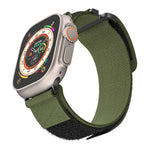 สายรัดนาฬิกาไนลอนสองส่วน AW สำหรับ Apple Watch Series 7 41mm, สำหรับ Apple Watch Series 7 45mm, สำหรับ Apple Watch SE 40mm, สำหรับ Apple Watch SE 44mm, สำหรับ Apple Watch Series 6 40mm, สำหรับ Apple Watch Series 6 44mm, สำหรับ Apple Watch Series 5 44mm