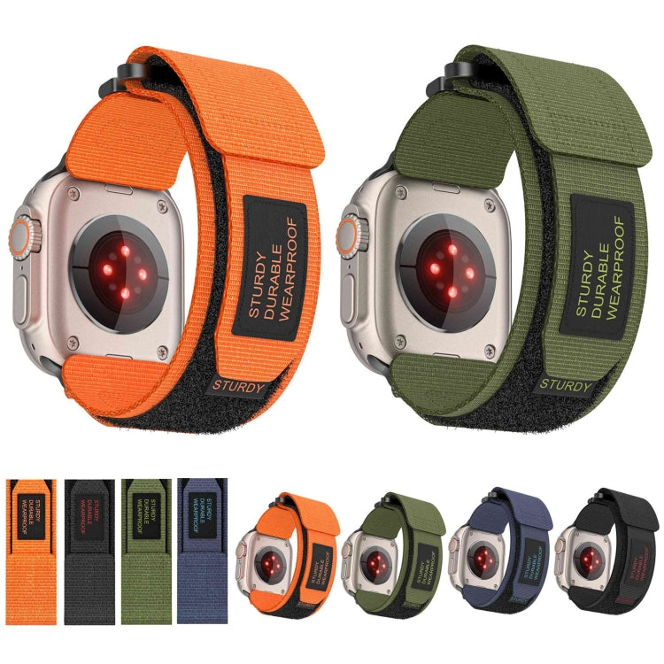 สายรัดนาฬิกาไนลอนสองส่วน AW สำหรับ Apple Watch Series 7 41mm, สำหรับ Apple Watch Series 7 45mm, สำหรับ Apple Watch SE 40mm, สำหรับ Apple Watch SE 44mm, สำหรับ Apple Watch Series 6 40mm, สำหรับ Apple Watch Series 6 44mm, สำหรับ Apple Watch Series 5 44mm