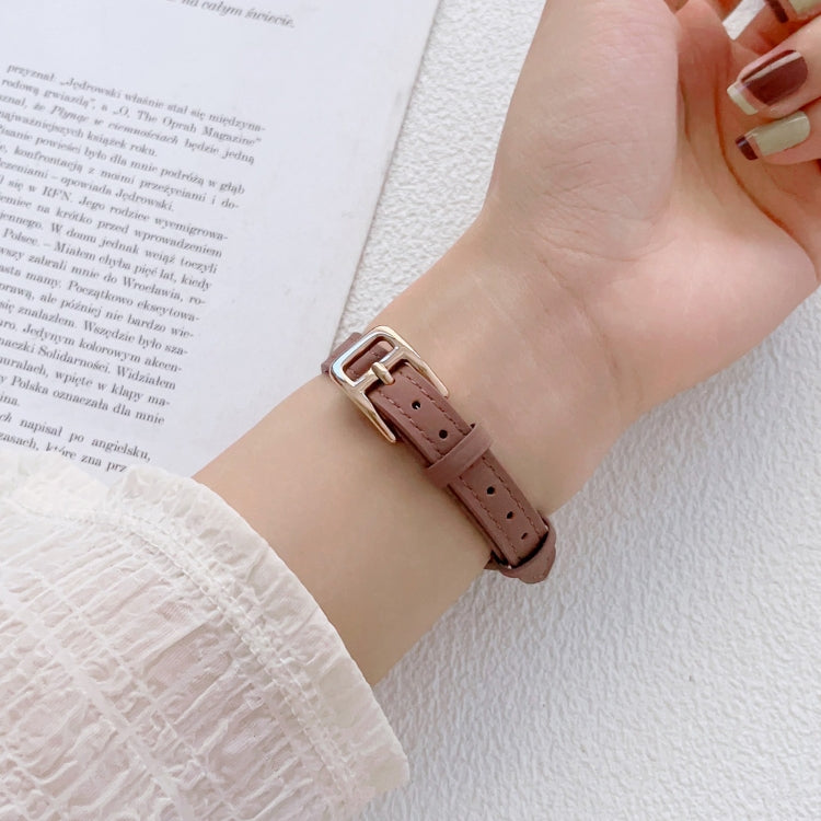 สายรัดนาฬิกาหนังแท้ทรงตัวทีบาง สำหรับ Apple Watch Series 2 42 มม., สำหรับ Apple Watch 2 38 มม., สำหรับ Apple Watch 42 มม., สำหรับ Apple Watch 38 มม.