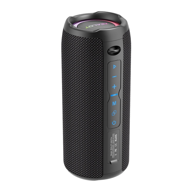 ลำโพงบลูทูธไร้สายพกพากลางแจ้ง Zealot S49 Pro 20W พร้อมไฟ RGB รุ่น S49 Pro