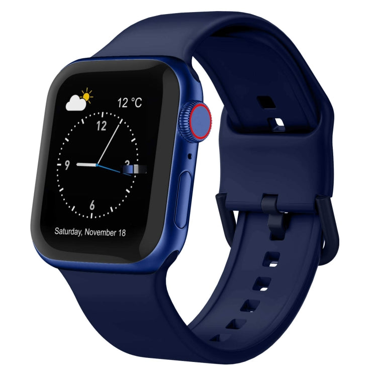 สายรัดนาฬิกาซิลิโคนพร้อมหัวล็อกหมุด สำหรับ Apple Watch 38mm