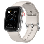 สายรัดนาฬิกาซิลิโคนพร้อมหัวล็อกหมุด สำหรับ Apple Watch 38mm