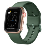 Pin Buckle Silicone Watch Band, For Apple Watch Series 7 45mm