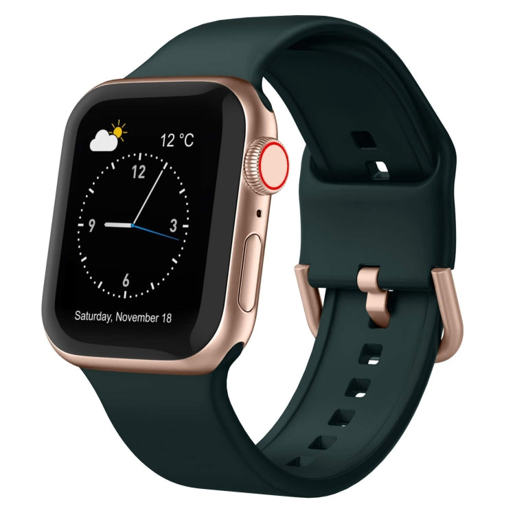 Pin Buckle Silicone Watch Band, For Apple Watch Series 6 40mm