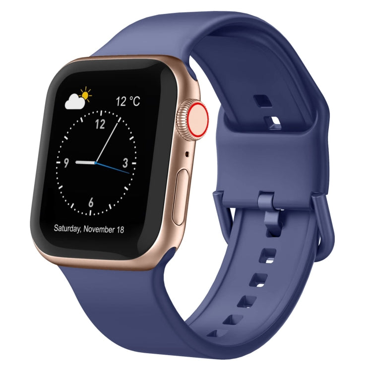 Pin Buckle Silicone Watch Band, For Apple Watch Series 5 44mm