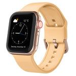 Pin Buckle Silicone Watch Band, For Apple Watch Series 4 44mm