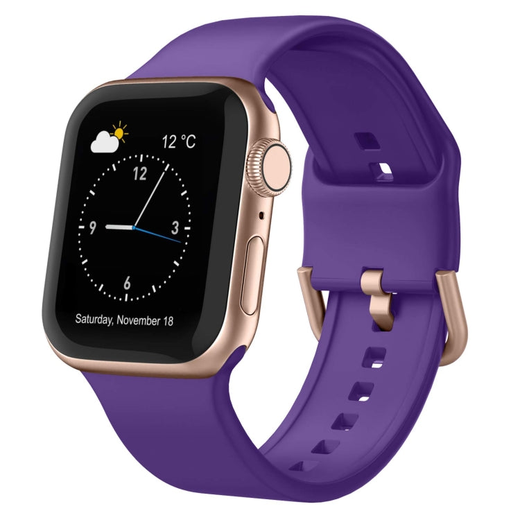 Pin Buckle Silicone Watch Band, For Apple Watch Series 4 40mm