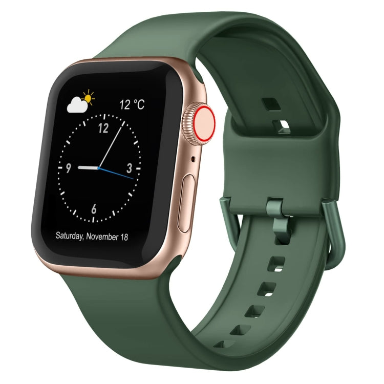 Pin Buckle Silicone Watch Band, For Apple Watch Series 2 38mm
