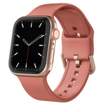 Pin Buckle Silicone Watch Band, For Apple Watch 42mm