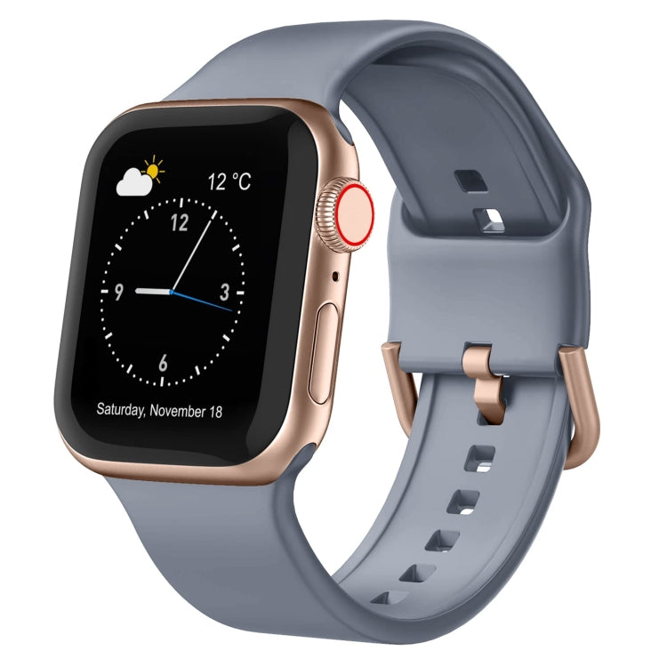 Pin Buckle Silicone Watch Band, For Apple Watch 38mm